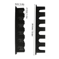 thumbnail image 2 of Wall-Mounted Horizontal Fishing Rod Storage Rack, Black - Holds 6 Rods, EVA & ABS Construction, Easy Screw Installation, Includes Holder, Base & Hardware, 13.6x2.4in Size, 7.8oz Weight for, 2 of 6