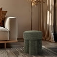 thumbnail image 2 of Meridian Furniture Larson Green Fabric Ottoman/Stool, 2 of 8