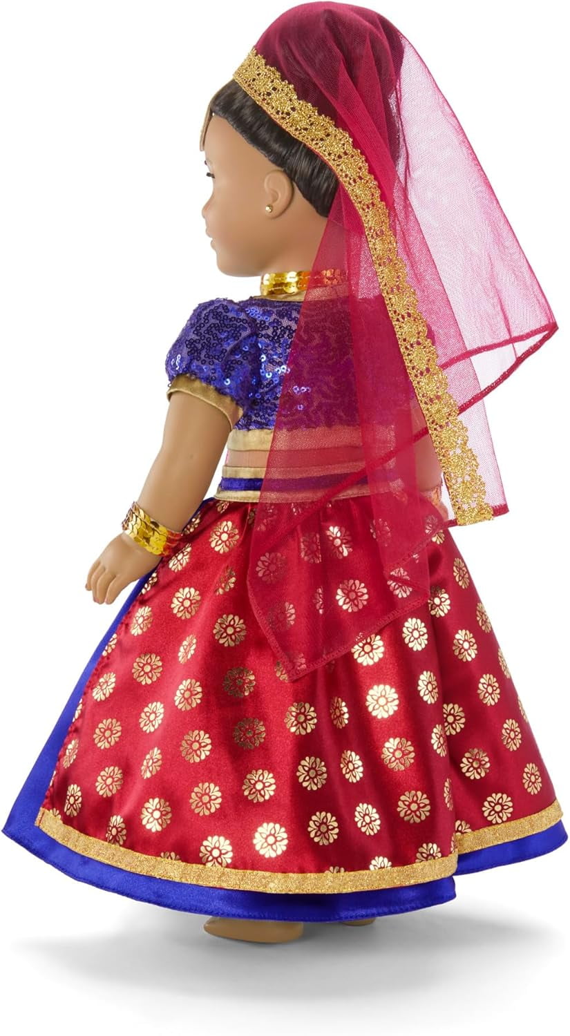 American Girl Girl of The Year Kavi Sharma 18-inch Doll Bollywood Dance Costume Featuring 10+ Pieces for Ages 8+ (Dolls Sold Separately)