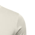 thumbnail image 5 of Fanshiluo Men's Turtleneck Long Sleeve Shirts, Slim Fit Soft Stretch Casual Basic Tops,M,Big and Tall Men, 5 of 6