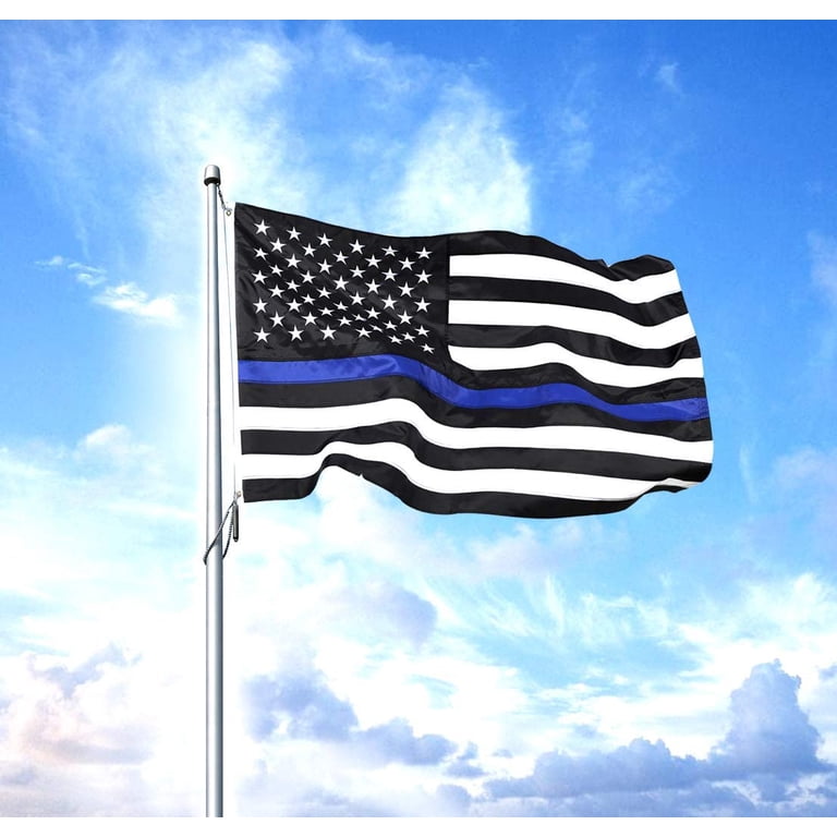 3x5 Foot Thin Blue Line American Flag – Police Lives Matter Outdoor Banner