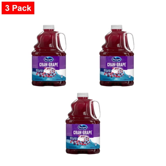 Ocean Spray Cran-Grape Juice Drink 3 liter - 3 Pack