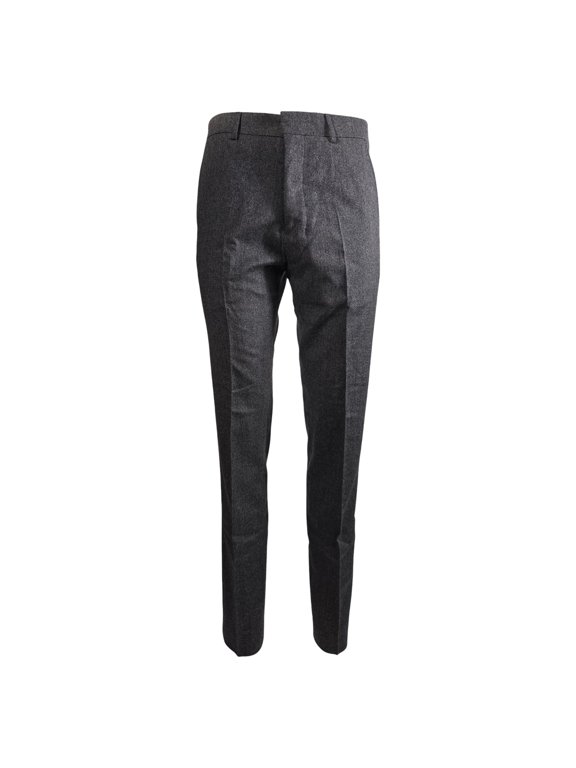 Pre-Owned Ami Slim-Fit Trousers in Grey Wool