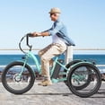 thumbnail image 4 of Gocio 24" Adult Electric Tricycle, Peak 500W Motor, 48V 10.4AH Battery, Max 15Mph，7-Speed Cargo 3-Wheel Electric Bike UL2849 Certified, 4 of 10