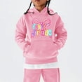thumbnail image 6 of EnJoCho Teen Girls Boys Hooded Sweatshirts Kids Long Sleeve Pullover Hoodie Fourth Print Midweight Comfort Casual Tops for Outdoor Kids Casual Sweatshirts Loung𝖾 Sets Girls, 6 of 8