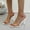 White#77, variant on Women's Fashion Casual High Heels – One-Strap Transparent Spring Summer Dressy Arrivals Nude Tone Sandals for Women Footwear,Plus Size