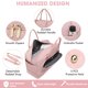 thumbnail image 5 of Bolsa de viaje LUOCIP de gran capacidad rosa para mujer, 5 of 7