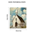 thumbnail image 3 of Shiartex Farmhouse Decor Wall Art Country Church Pictures Christian Religious Faith Framed Artwork Rustic Canvas Prints Painting Vintage Cotton Encircled Church Poster for Church Bedroom 12x16 in, 3 of 5