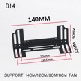 thumbnail image 1 of Computer Case Memory 120mm 140mm Cooling Fan Support Holder RAM Module Cooler Bracket B14 For 140mm Fan, 1 of 5