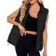thumbnail image 2 of Chaleco Acolchado para Mujer, Abrigos de Abrigo, Chaquetas y Abrigos con Bolsillos. Negro XL, 2 of 8