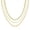 3 Necklace Set Gold, variant on Layered Necklaces for Women Non Tarnish- Chunky 14k Gold Plated Herringbone/Snake/Rope/Box/Cuban Link Chain Waterproof Layering Stack Choker Necklace Trendy Dainty Tarnish Free Jewelry Set
