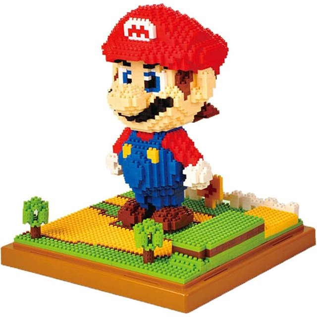 Micro Mini Blocked, B Mini Bloques de Construcción para Niños, Bloques de Construcción de Dibujos Animados, Ladrillos de Construcción, Juguetes de Bricolaje para Niños y Adultos