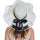 thumbnail image 2 of Sombrero de paja para mujer, plegable, de ala ancha, con protección UV UPF50, para viajes, para playa y verano, 2 of 7
