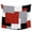 Red, variant on Blue Grey Black Geometric Large Tapestry for Bedroom Wall Hanging Tapestry,Middle Century Modern Art Abstract Ceiling Backdrop Tapestries Poster Blanket Wall Decor for Living Room 86" x 104"