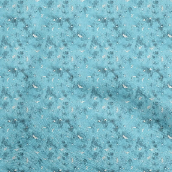 oneOone Cotton Cambric Light Blue Fabric Tie Dye Fabric For Sewing Printed Craft Fabric By The Yard 56 Inch Wide-9A