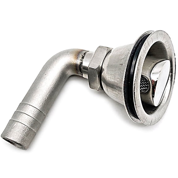 90 Degrees Boat Tank Vent 316 Stainless Steel Marine Flush Mount Gas Tan G14591