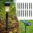 Mengzhiii 16Pcs Ground Plug Lights Stakes Ground Light Solar Garden Replacement Lamp Plugyard