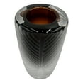 thumbnail image 5 of Bergamo Art 8" High Premium Contemporary Glass Vase for Flowers in Smoke, 5 of 8