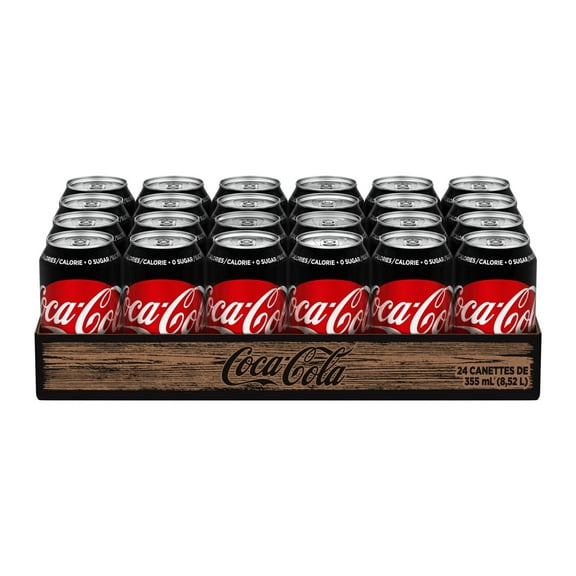 Coca-Cola Zero Sugar Cans, 355 mL, 24 Pack