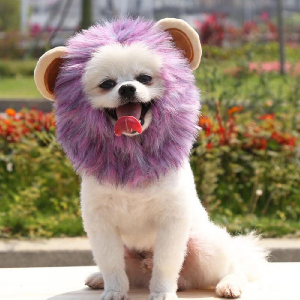 pet costume lion mane wig for dog