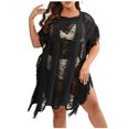 thumbnail image 3 of Summer Savings Clearance AXXD Black Swimsuit Cover Up Women Plus Bathing Suit Cover Up For Beach Pool Swimwear Crochet Dress, 3 of 7
