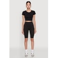 thumbnail image 3 of Womens Seamless Crew Neck Cropped Top, 3 of 5