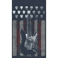 thumbnail image 2 of Junior's Lost Gods Rock Guitar American Flag  Racerback Tank Top Indigo X Large, 2 of 4