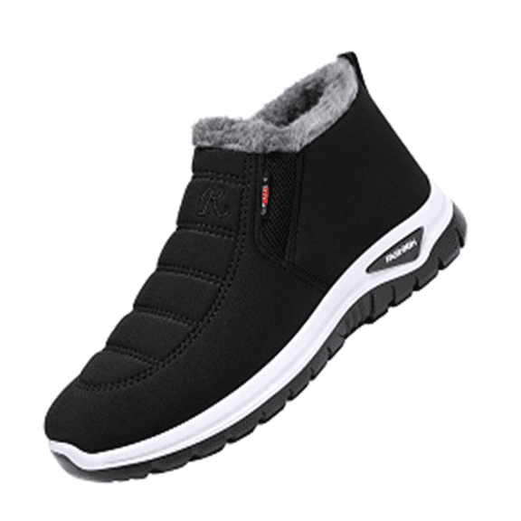 NOKIO Winter Men'S Flannel-Lined Casual Shoes Plush Warm Cotton Shoes Wear And Anti Slip Snow Boots Five Finger Cotton Shoes Outdoor Sports Shoes Men's And Women's Hiking Shoes