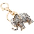 thumbnail image 4 of Elephant Keychain for Women, Crystal Rhinestone Key Ring Purse Bag Charm Pendant Holiday Gift, 4 of 5