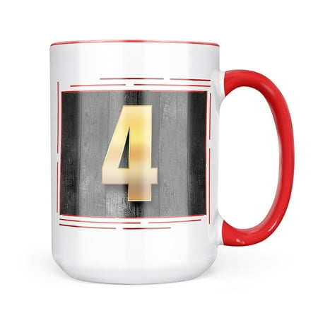 

Neonblond 4 number blackwood yellow Mug gift for Coffee Tea lovers