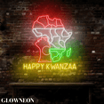 thumbnail image 4 of Glowneon Happy Kwanzaa African Neon Sign, Kwanzaa Holiday Wall Decor, 4 of 5
