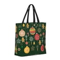 thumbnail image 2 of Naloa Christmas Tote Bag for Women, Foldable Tote Bag With Zipper, Large Shoulder Bag, Top Handle Handbag for Travel, Work, Shopping, 2 of 9