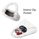 thumbnail image 3 of CYHTWSDJ Bolso de mano con cremallera para mujer, Blanco-M, M, 3 of 5