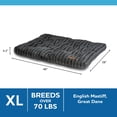 thumbnail image 3 of Vibrant Life Pillow Dog Bed, Tufted Plush, Large Breeds, Black, Extra Large, 38" x 48", 3 of 10
