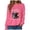 Hot Pink, variant on mgoYE Women Black Sweatshirt 2XL 250th Anniversary Flag Tee 4th of July Sweatshirt Women 250 Years American Anniversary Sweatshirt American Flag Stars Fireworks Graphic Tee Tops|Beige M