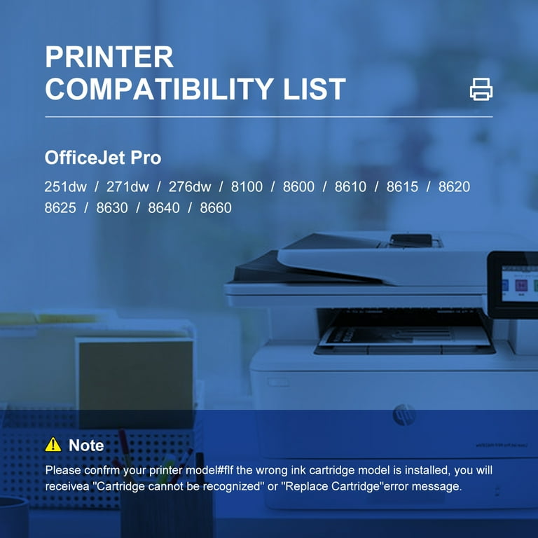 Compatible 950xl Ink Cartridges 4-Pack for HP Officejet Pro 8610