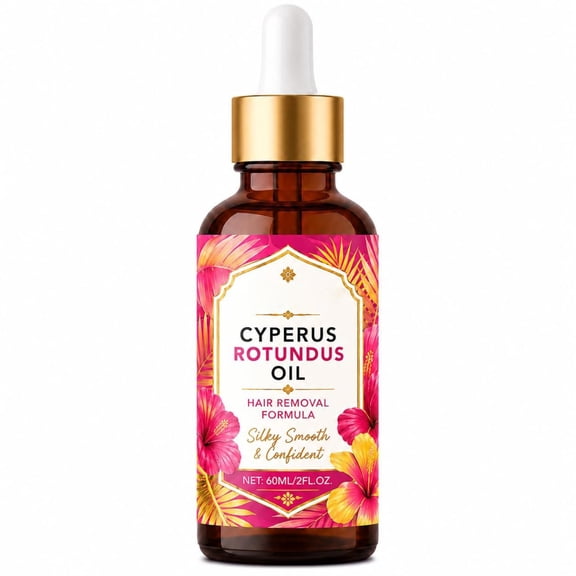 Natural Rotundus Oil For Hair Removal, Moisturizing Soothing Body Hair Inhibitor Oil, Cyperus Oil For Reducing Unwanted Hair, 60ml Gentle Hair Removal Care