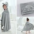 thumbnail image 2 of SILVERCELL Hooded Towel for Kids,26×47Inch Bath Towel Ultra Soft Hooded Towel Wrap for Boys Girls, Highly Absorbent Bathrobe Blanket Gifts for Toddlers Shower, 2 of 3