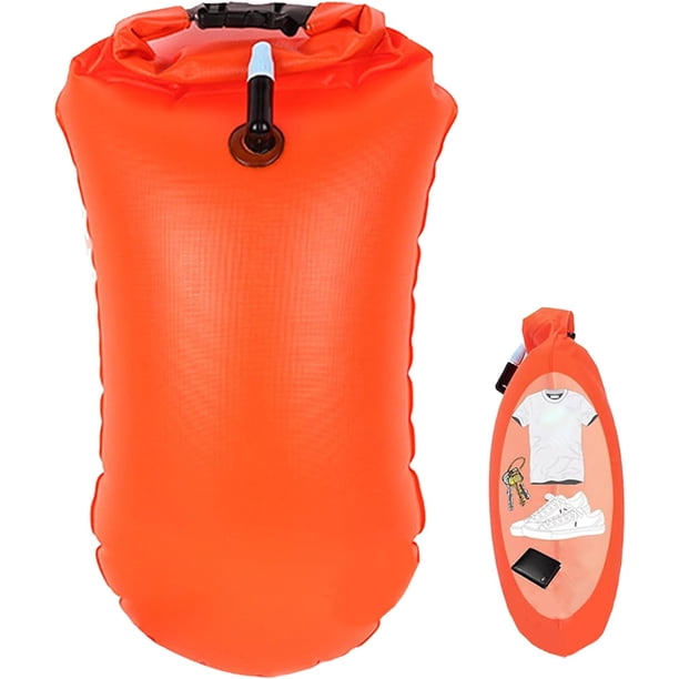 Flotadores de remolque para natación en aguas abiertas, boya de natación, flotador de remolque, flotador de natación al aire libre, bolsa de deriva inflable, almacenamiento con bolsa de flotador