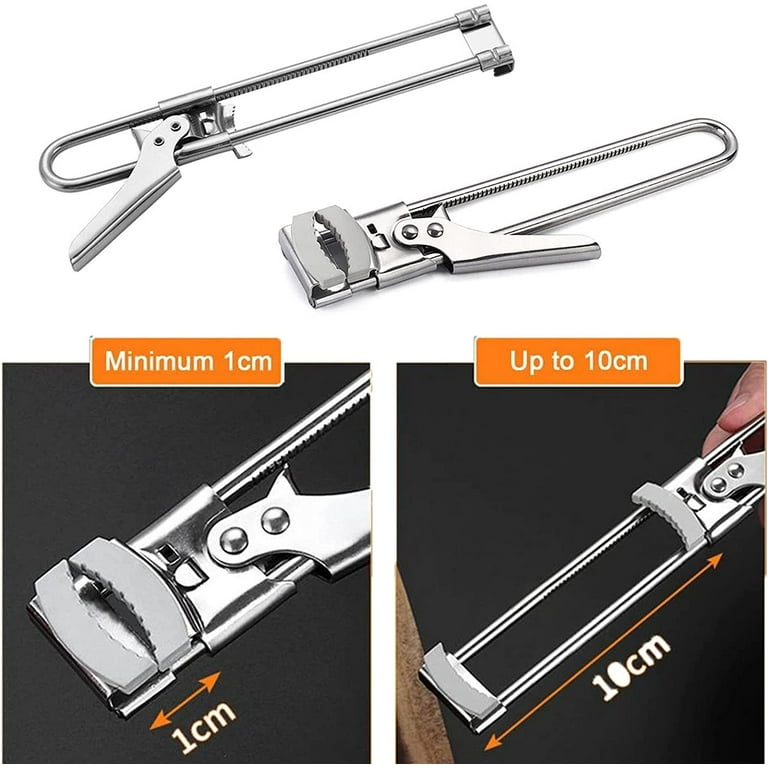 Ihvewuo 2Pcs Commercial Can Opener Easy Crank Can Opener Heavy Duty With  Ergonomic Design Large Handheld Can Opener Easy for Big Cans