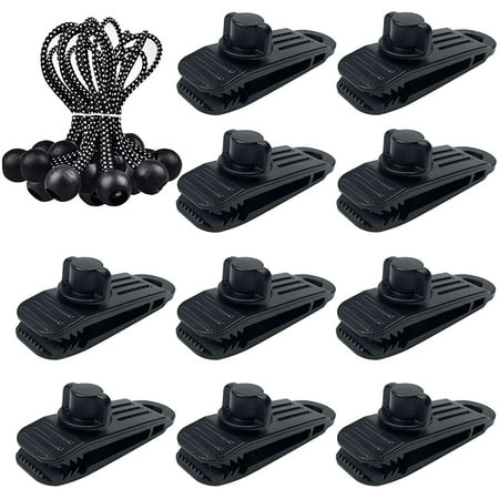 

Heavy duty tarp clips windproof clips for awnings camping caravans car covers swimming pool covers(10+10pcs)black