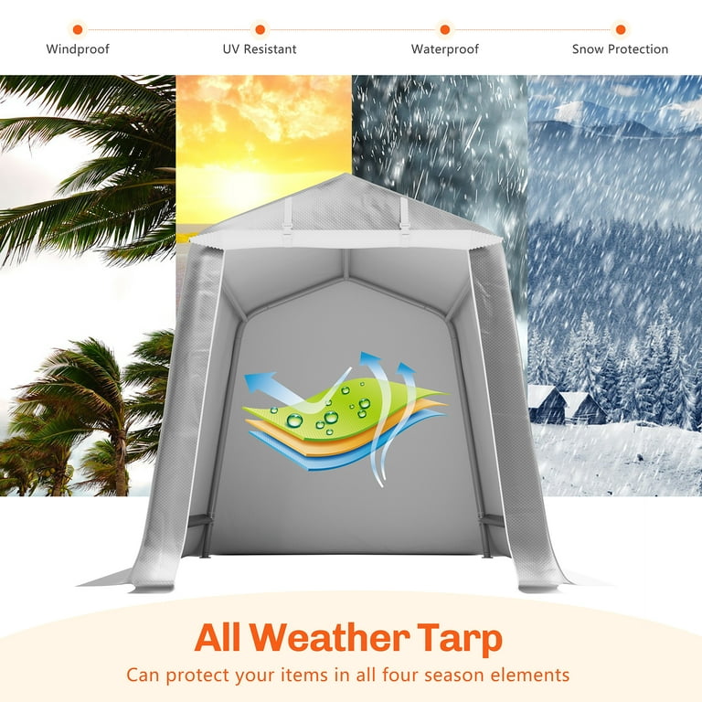 Walsunny Storage Shelter 6X6 ft Tent Outdoor Portable