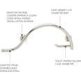 thumbnail image 3 of Seachrome 30" Lifestyle & Wellness® Pismo Curved Bathroom Shower Grab Bar with Toilet Paper Holder Bar, Left-Handed, Polished Finish, 3 of 8