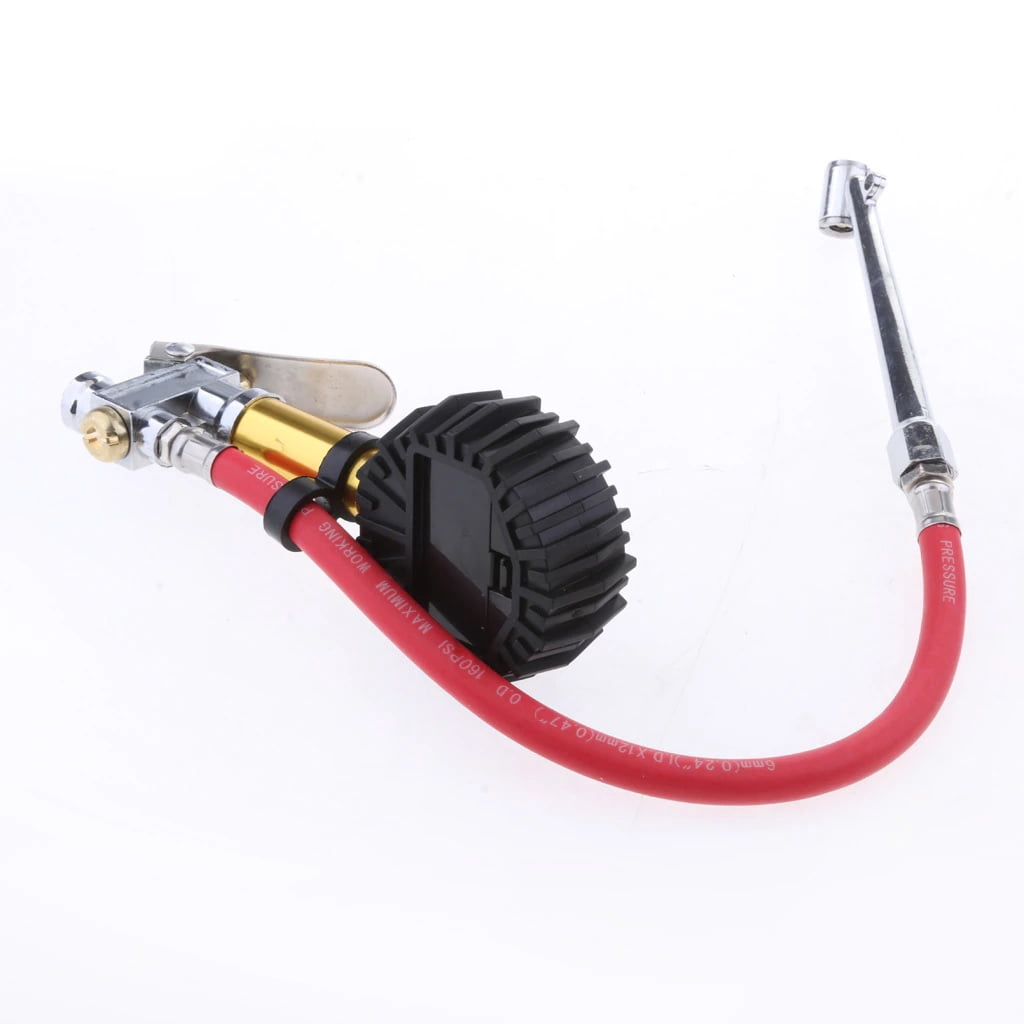 Digital Tire Inflator with Pressure Gauge 250 PSI Air Chuck for Truck/Car/Bike