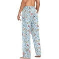 thumbnail image 6 of Top-kevin Cartoon Colorful Medical Objects Blue Pajamas For Men Pants with Pockets Comfy Mens Pj Pants for Winter Christmas Gifts, 6 of 13