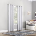 thumbnail image 6 of Sun Zero Riley Kids Bedroom Blackout Grommet Curtain Panel In White, 40" X 63", 6 of 9