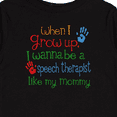 thumbnail image 4 of Inktastic Speech Therapist like Mommy Boys or Girls Long Sleeve Toddler T-Shirt, 4 of 5