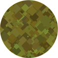 thumbnail image 1 of Ahgly Company Indoor Round Patterned Dark Bronze Brown Area Rugs, 8' Round, 1 of 6