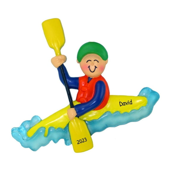 Ornaments by Elves Personalized Camping Ornaments 2024 Kayak Ornament for Christmas Tree .25lbs