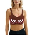 thumbnail image 2 of SHTXOZHI Women's Padded Sports Bra Push Up Plus Size Wireless Bra Workout Gym Yoga Bras, 2 of 8